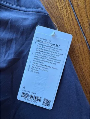 Lululemon Instill High Rise 25” Black Granite Size 6 NWT thumbnail 4
