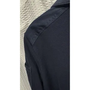 Lauren Ralph Lauren Women's 1X Deep Navy‎ Ribbed Collar Long Sleeve Snap Sweater thumbnail 8
