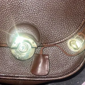 ✨Vintage Dooney & Bourke Awl Leather Compartment Flap Brown Bag✨ thumbnail 15