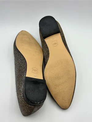 Talbots Metallic Gold Pointed-Toe Flats Size 7 thumbnail 9