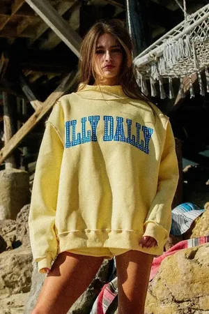 Dilly dally/lolly gag reversible mock neck Yellow Size XL thumbnail 1