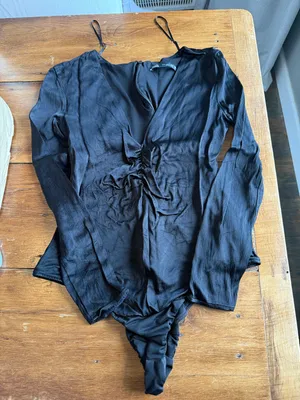 Zara Satin Effect Bodysuit Womens Small thumbnail 1