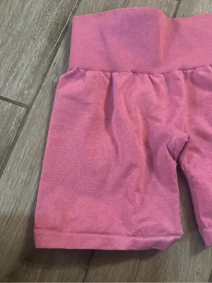 NVGTN Rose Pink High-Waist Athletic Bike Shorts thumbnail 5