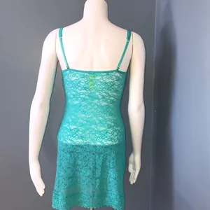 Victoria’s Secret The Lacie Lace Babydoll in Teal thumbnail 3