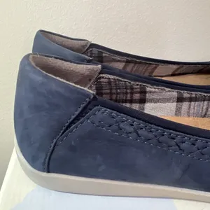 Earth Origins Fable Ballet Flats Women's 11‎ Blueberry Nubuck Comfort Shoes NIB thumbnail 15