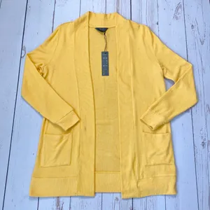 NWT - Mix by 41Hawthorne - Women’s Yellow Cardigan - Size Medium thumbnail 1