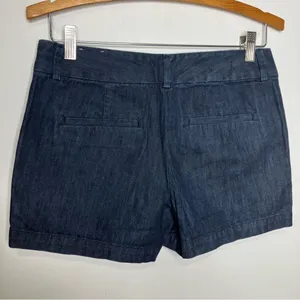 Ann Taylor Loft the riviera short dark wash denim shorts women’s size 0‎ thumbnail 4