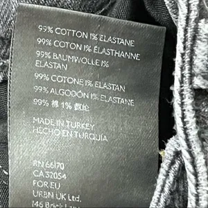 Free People We the Free Faded Black High Waist Button Fly Jeans 28 thumbnail 6