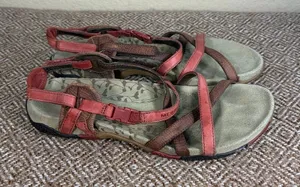 Merrell San Remo Sandals Women's 9 US 7 UK Brown Leather Strappy Summer Gorpcore thumbnail 1