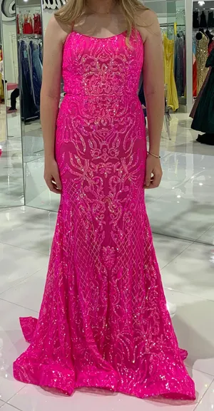 Pink Formal Dress Size 6 thumbnail 2