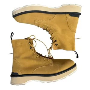 Sorel Hi Line Lace‎ Geo Yellow/Jet Waterproof Combat Boots Womens Size 10 thumbnail 7