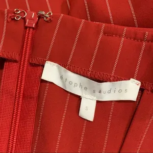 Etophe Studios Women Stripped Red Casual Good Girl‎ Dress Size Small thumbnail 6