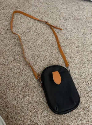 Black and Brown Crossbody Purse thumbnail 1