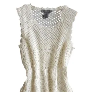✨ Olivia Sky Cream Crochet Short Casual Dress✨ thumbnail 4