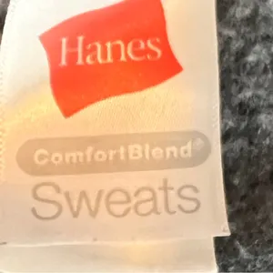 Hanes Comfort Blend Sweats Size XX-Large Gray Fleece Wide Leg Pants thumbnail 3