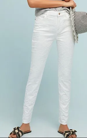 7 FOR ALL MANKIND Skinny Pants Jacquard Pattern thumbnail 1