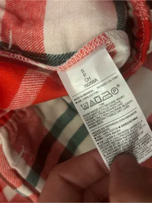Old Navy Red White Green Plaid Flannel Jogger Style Pajama Pants Size Small thumbnail 9