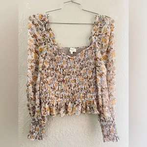 Bohme romantic, vintage-inspired blouse with a soft, women’s sz medium thumbnail 10