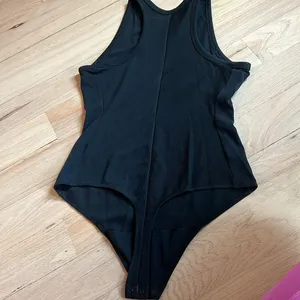 NWOT Athleta black ribbed bodysuit size small thumbnail 3