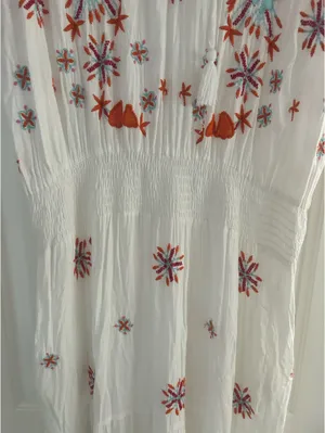Ruby Yaya Smocked Waist Boho Mixed Print Dress thumbnail 5