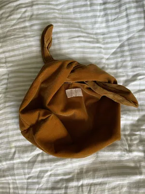 Merit Skincare Makeup Tie Knot Cosmetics Small Corduroy Bag thumbnail 2