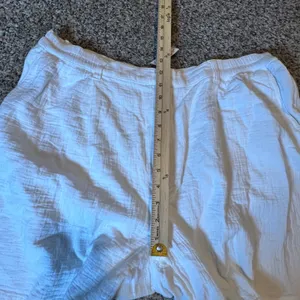 Aerie White Gauze High Waisted Shorts‎ XL New 0706-8342 Elastic Waist Summer thumbnail 5