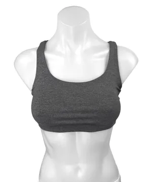 Lululemon Gray Strappy Sleeveless Yoga Workout Athletic Sports Bra Crop Top Sz 2 thumbnail 1