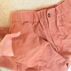 Madewell Tapered Huston Pull-On Crop Pants Burnt Clay Small thumbnail 9