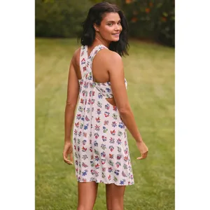 Anthropologie The Piper Bandeau Cutout Mini Dress Floral Size L thumbnail 2