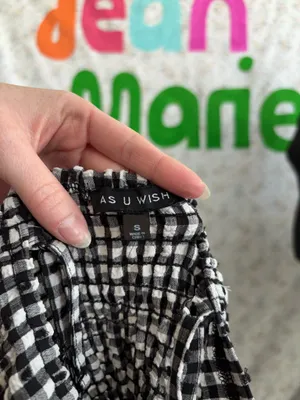 As You Wish Black and White Gingham tank Dress thumbnail 5