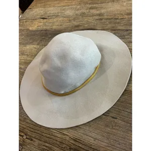Hat Attack Glam Hat Beige & Chain Womens Size OS thumbnail 7