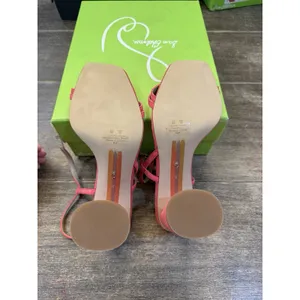 Sam Edelman Kit Dahlia Pink Square Toe Slingback Cylindrical Block Heel Sandals‎ thumbnail 8
