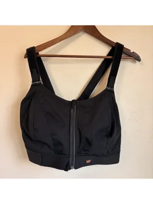 Shefit Ultimate Sports Bra Women's Size 5Luxe (5X) Black High Impact Zip Front thumbnail 3