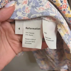 ✨REFORMATION Elio Floral Mini Sz 4 Dress✨ thumbnail 11