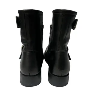 Frye Vicky Engineer Short Buckle Motorcycle Boot Black Leather Women’s Size 7 thumbnail 5