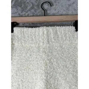 SKIMS Cozy Knit Boucle Lounge Tank Top Bone Cream Fuzzy Soft Stretch S/M thumbnail 6