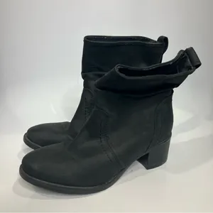 Steve Madden Travis faux leather boots‎ black women’s size 9 punk gothic casual thumbnail 3