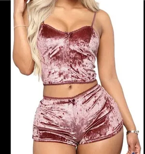 Velvet pajama set Pink Size M thumbnail 1