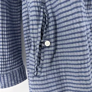 Toad&Co‎ Mixologist Tunic Shirt Womens Small Blue Striped Organic Cotton thumbnail 3