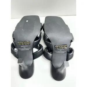 Abound Sandals Womens‎ Size 7.5 Black Square Toe Woven Stiletto Heels New thumbnail 7