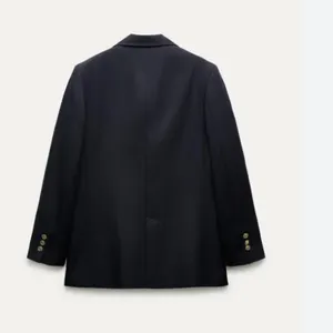 NWT Zara Navy Tailored Suit Blazers Gold Embellished Buttons 2243/683/400 Smal thumbnail 3
