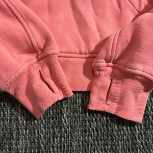 Lululemon Scuba Oversized Half Zip Hoodie Cotton Terry Raspberry Cream Size XS/S thumbnail 6
