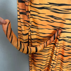 Spirit Catsuit Halloween Costume Tiger Bodysuit ONLY Adult Women Size Large Tail thumbnail 11