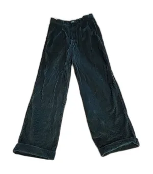 Eddie Bauer Corduroy Pants Womens Petite 10 Green Straight Leg High Rise thumbnail 1