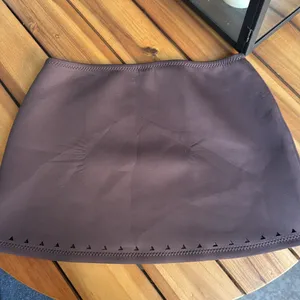 GIGI C Chocolate Mini Skirt Brown Size XS thumbnail 3