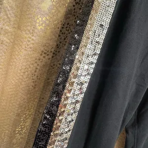 PINK Victorias Secret Sequin Bling Silver Black Gold Jogger Pants Medium thumbnail 4