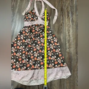 Wet Seal Vintage Y2K Halter Floral Top Dress Cottage Boho Forest Fairy Medium thumbnail 5
