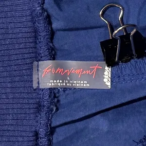 Free People Movement Mesmerize Me Pants Cargo Slouchy Baggy Gorpcore Blue L thumbnail 3