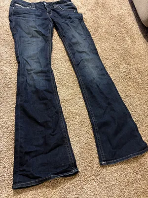 Rock Revival Women’s Klarry Dark Wash Boot‎ Cut Embellished Jeans Size 30 thumbnail 4