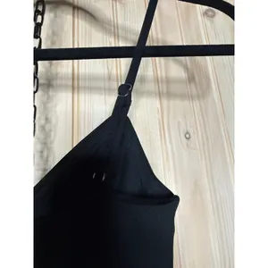 NWT Lulus Sultry Strut Black Mesh Bustier Sleeveless Wide-Leg Jumpsuit Size XS thumbnail 5